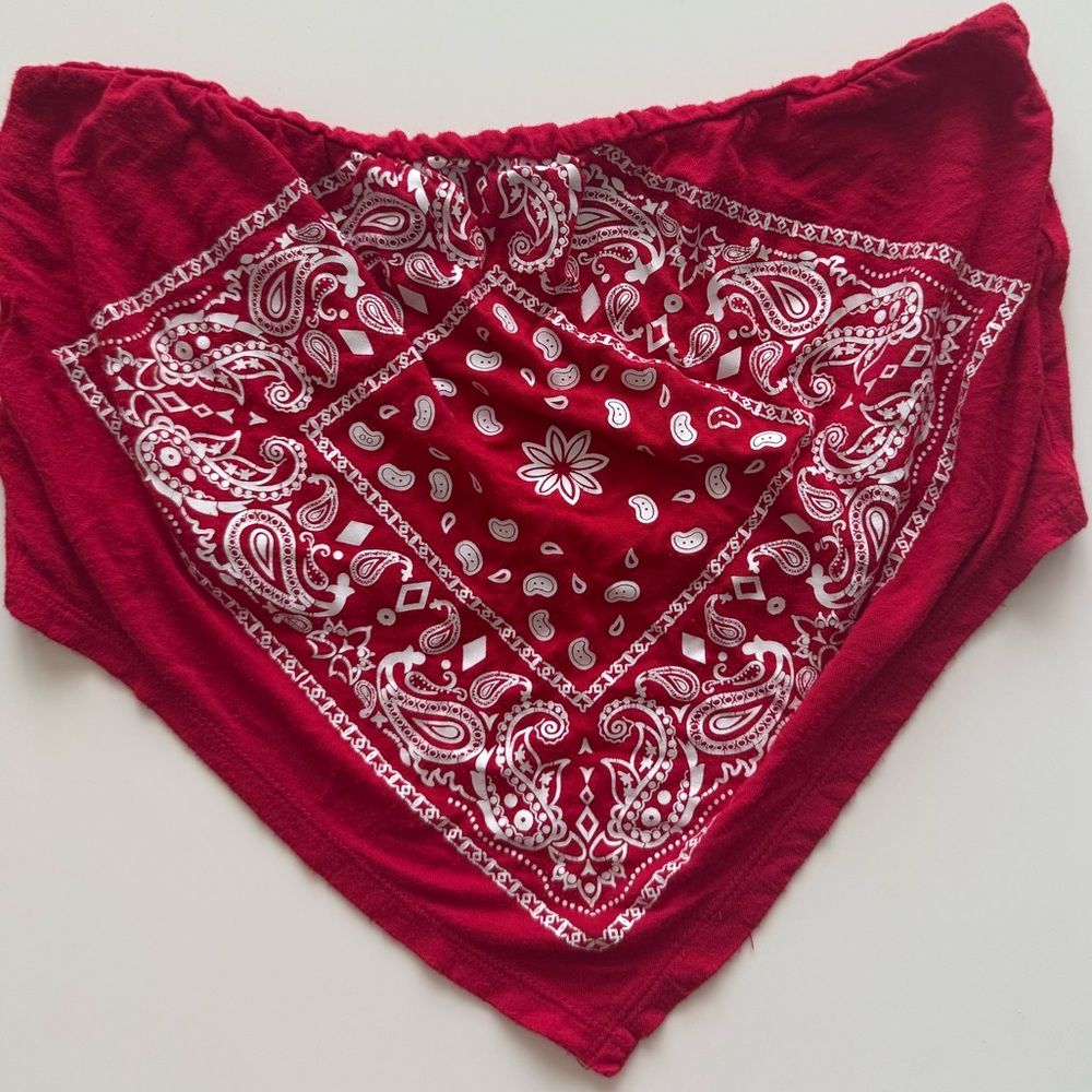 Occasion Red Paisley Women Top